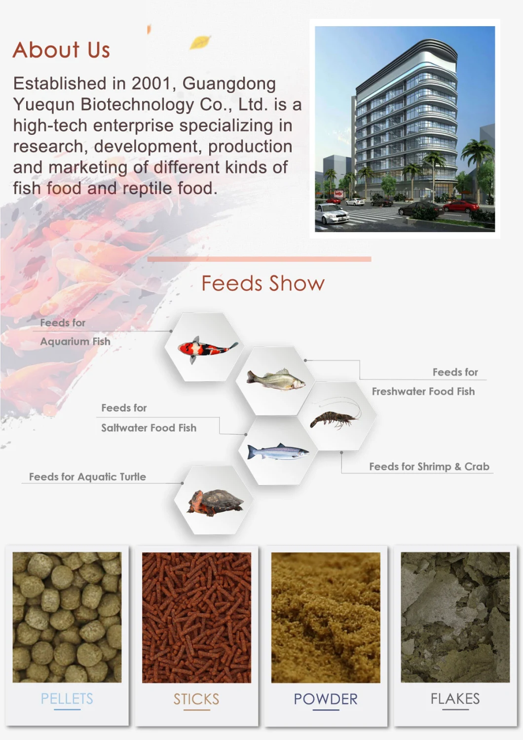 Fish Feed Staple Fish Food for Koi Growth Feed Pond Fish Food